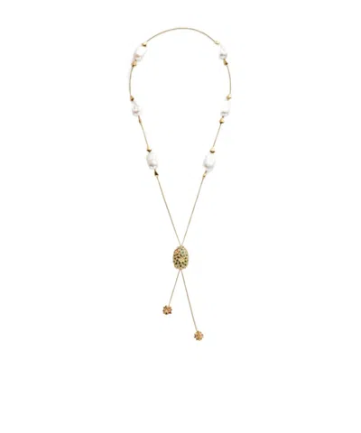 Bottega Veneta Rana Pearls Necklace In Multi