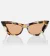 Bottega Veneta Reace Cat-eye Sunglasses In Black