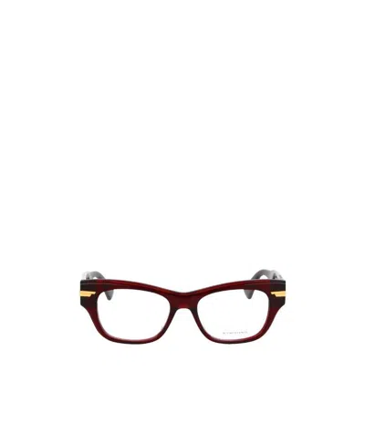 BOTTEGA VENETA BOTTEGA VENETA EYEWEAR SCULPTED ARM CAT-EYE FRAME GLASSES