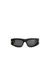 Bottega Veneta Rectangle-frame Sunglasses In Black
