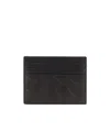 Bottega Veneta Men Leather Cardholder With Intrecciato Motif In Black