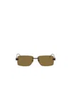 Bottega Veneta Rectangular-frame Glasses In Multi
