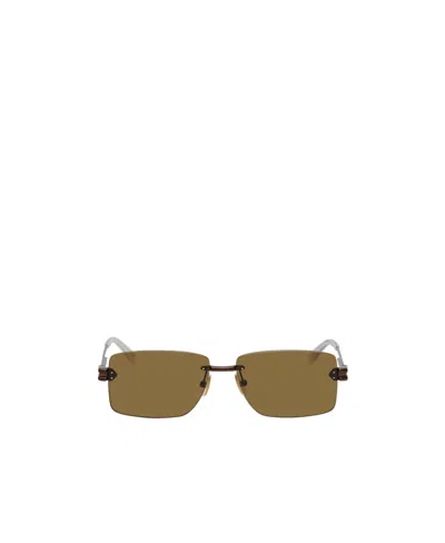 Bottega Veneta Rectangular-frame Glasses In Multi