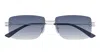 Bottega Veneta Bv1126s005-silver-silver-blue In Silver/blue