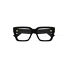Bottega Veneta Rectangular Square Eyeglasses In Black