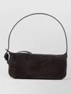 Bottega Veneta Rectangular Suede Clutch Bow Shoulder Strap