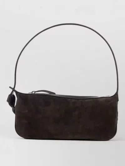 Bottega Veneta Rectangular Suede Clutch Bow Shoulder Strap