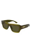Bottega Veneta 50mm Square Sunglasses In Green