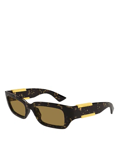 BOTTEGA VENETA RECTANGULAR SUNGLASSES, 53MM