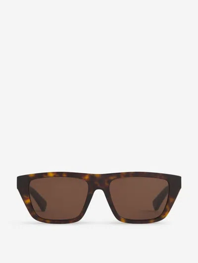 Bottega Veneta Rectangular Sunglasses In Black