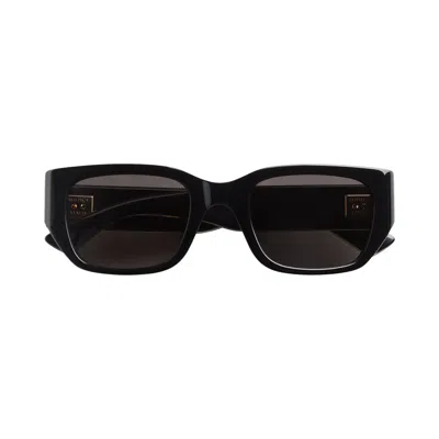 Pre-owned Bottega Veneta Rectangular Sunglasses 'black/grey' | Women's Size Onesize