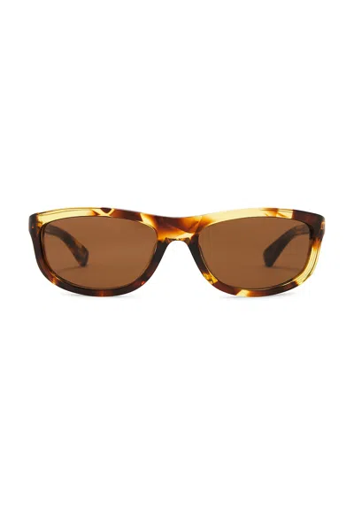 Bottega Veneta Rectangular Sunglasses In Brown