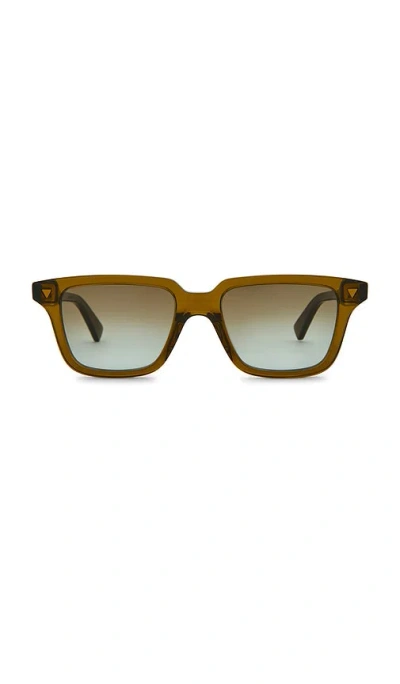 Bottega Veneta Rectangular Sunglasses In Brown