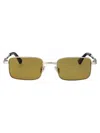 Bottega Veneta Rectangular Sunglasses Bv1469 S 003 In Silver