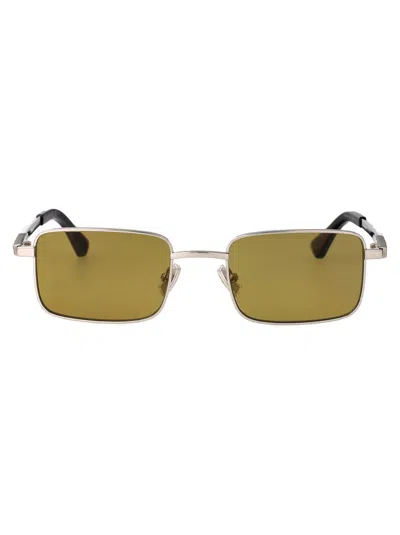 Bottega Veneta Rectangular Sunglasses Bv1469 S 003 In Silver