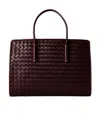 Bottega Veneta Rectangular Tote Bag In Burgundy