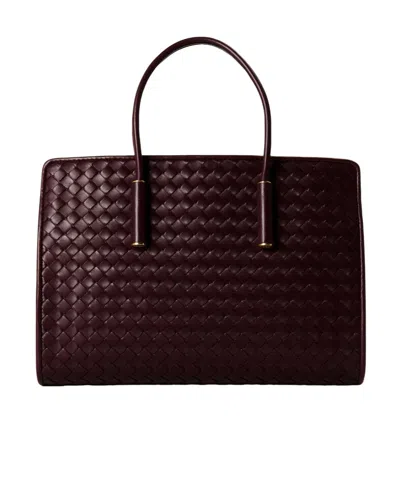 Bottega Veneta Rectangular Tote Bag In Black