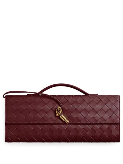 Bottega Veneta Red Andiamo Clutch
