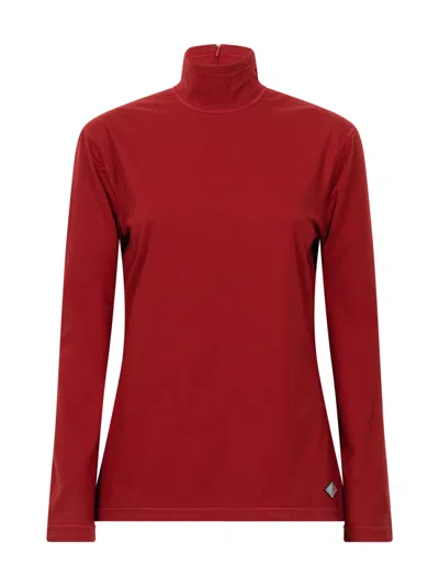BOTTEGA VENETA RED APPLIQUED STRETCH-COTTON JERSEY