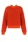 Bottega Veneta Women Red Boucle Sweater In Red