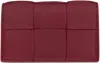 Bottega Veneta Red Cassette Business Card Holder In 6342 Dare/dare/blwa-