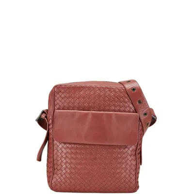 Pre-owned Bottega Veneta Red Color Leather Shoulder Bag ()