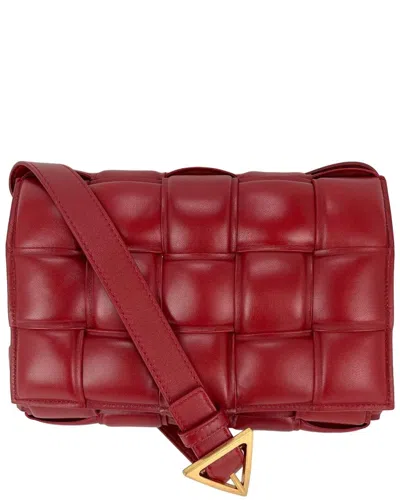 Bottega Veneta Red Intreccio Leather Maxi Padded Cassette Crossbody (authentic  Pre-loved)