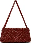 Bottega Veneta Red Kalimero Cha-cha Bag In 6564 Rosewood-m Bras