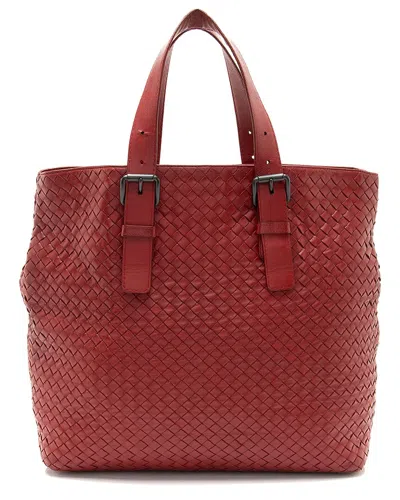 Bottega Veneta Red Leather Cesta Large Tote (authentic Pre-loved)