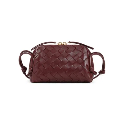 Bottega Veneta Red Leather Concert Bag