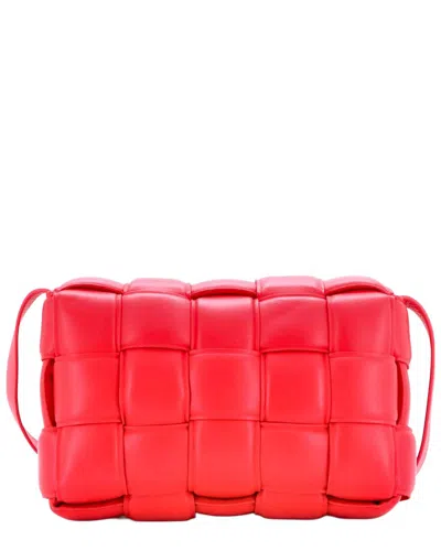 Bottega Veneta Red Maxi Intrecciato Leather Cassette Crossbody Bag Padded  (authentic Pre-loved)