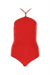 Bottega Veneta Women Red Stretch Cashmere Blend Bodysuit In Red