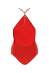 Bottega Veneta Red Stretch Cashmere Blend Bodysuit In 6144