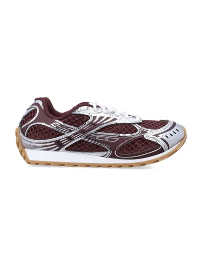 Bottega Veneta Refined Modern Athletic Sneakers For Women In Burgundy
