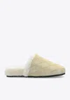 Bottega Veneta Reggie Woven Suede Slipper Mules
