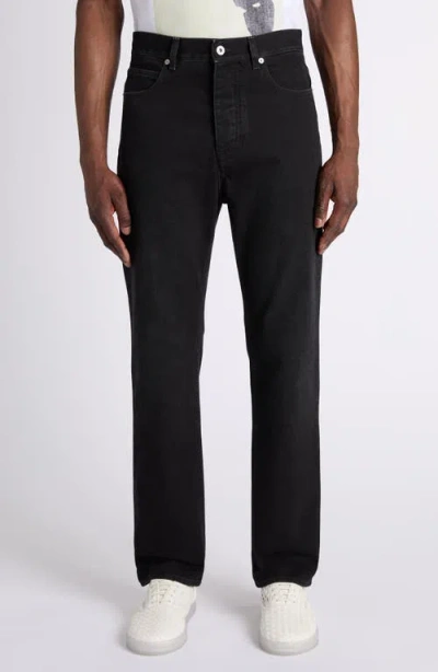 Bottega Veneta Regular Fit Straight Leg Jeans In Black
