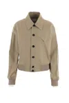 Bottega Veneta Relaxed-fit Button-down Jacket In Neutrals
