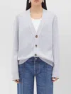 Bottega Veneta Relaxed Fit Knitwear With Intrecciato Leather Patches In White
