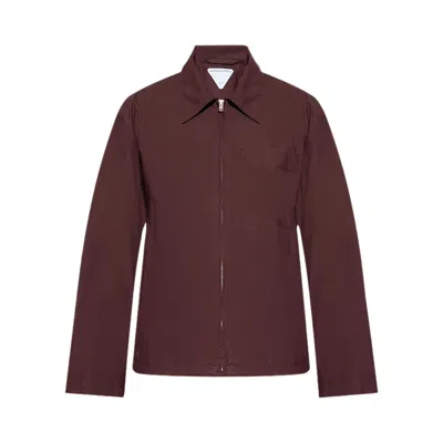 Pre-owned Bottega Veneta Resin Coated Jacket 'aubergine' | Purple | Men's Size 48