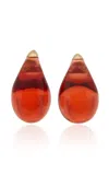 Bottega Veneta Resin Earrings In Red