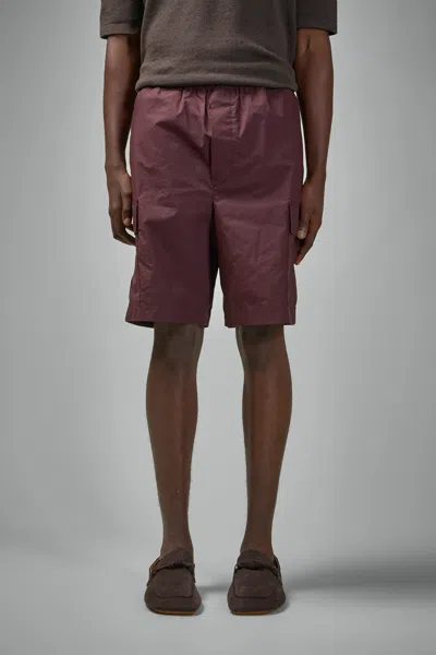 Bottega Veneta Resinated Cotton Cargo Shorts