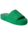Bottega Veneta 35mm Resort Terrycloth Slides In Green