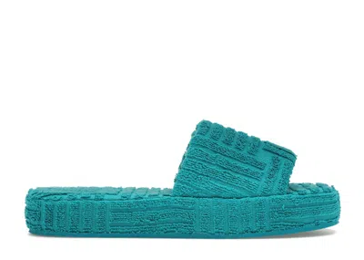 Pre-owned Bottega Veneta Resort Sponge Slide Blaster (women's) Sneakers In Blaster Blue