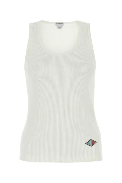 BOTTEGA VENETA BOTTEGA VENETA LOGO PATCH SLEEVELESS TANK TOP