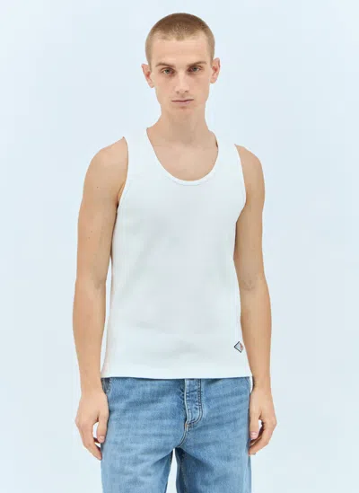 Bottega Veneta Rib Jersey Tank Top In White