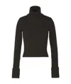 Bottega Veneta Rib Knit Turtleneck Jumper In Brown