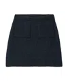 Bottega Veneta Rib Knitted Skirt In Black