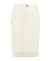 Bottega Veneta Rib Knitted Skirt In White