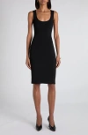 Bottega Veneta Rib Tank Sweater Dress In Black