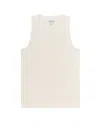 Bottega Veneta Ribbed Compact Cotton Tank Top In White